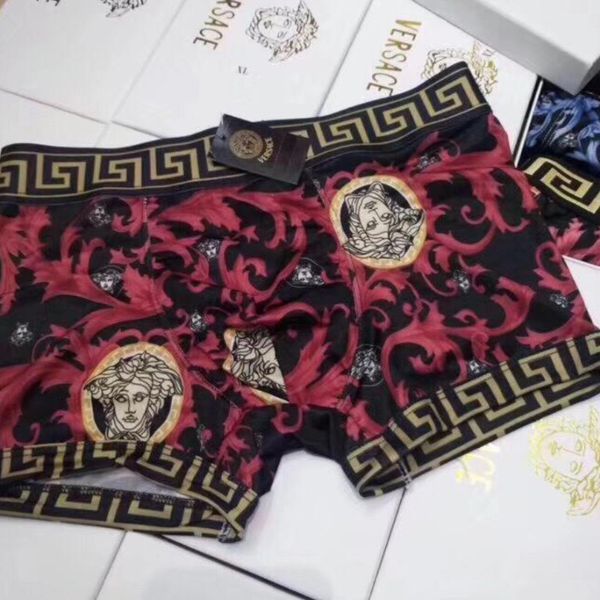 

2019 mens boxer briefs v1 versace briefs animal print fashion men's boxer underwears brand underpants for men underwear, Black;white