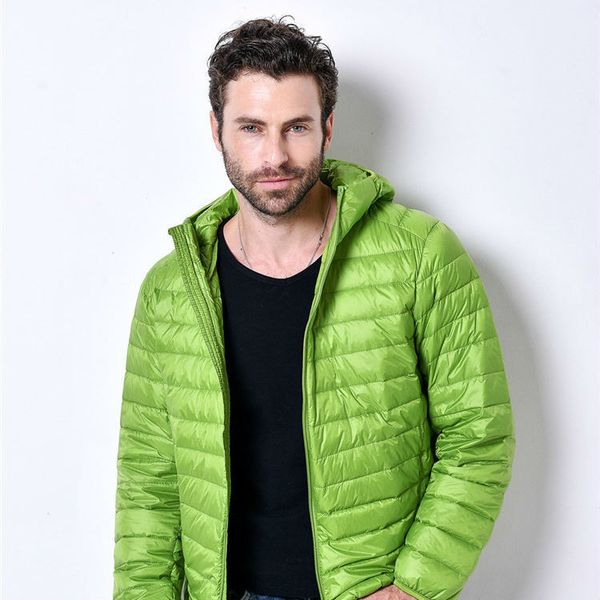 

mens down coat winter jacket men 90 duck jacket men ultralight down jacket outdoors winter parka asian size s-3xl, Black