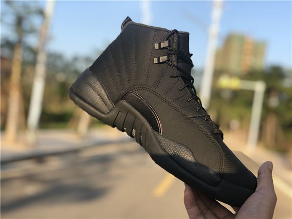 

new 12 xii wntr black men basketball shoes sports 12s sneakers fashion trainers with box size 7-13