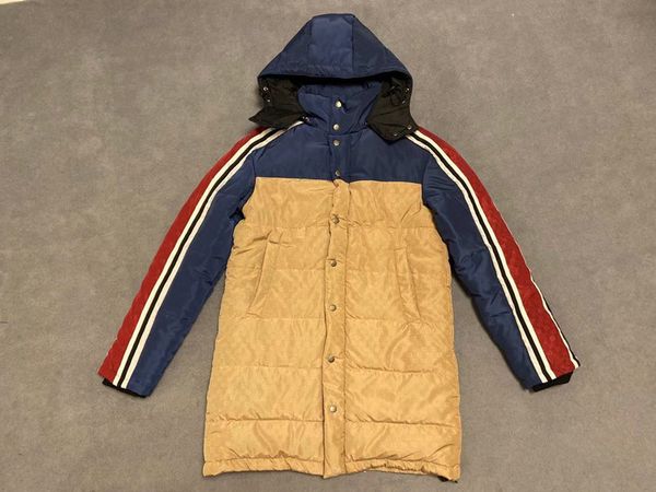 

men's long jacket 2019 winter new fashion trend jacquard nylon long sleeve hooded zip jacket size m-3xl men's coat, Black;brown