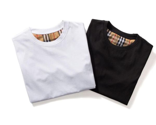 

2020 brand summer t shirt for women luxury shirts classic designer casual tees with plaid -2xl for wholesale men apparel qf1903122, White