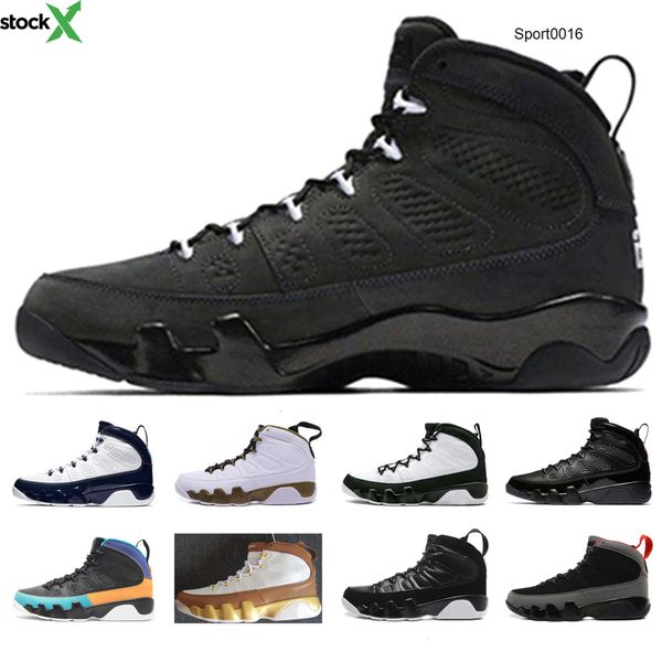 

designer 9 anthracite basketball shoes for men dream it do it 2010 release bred unc 2010 release mens sports sneaker shoes eur 40-47, Black