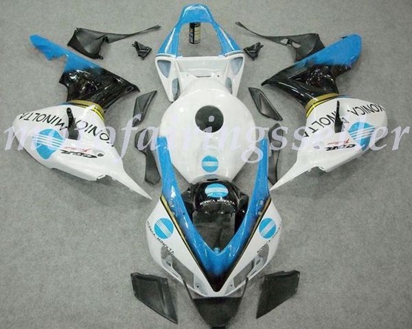 

oem quality new abs full fairings kits fit for honda cbr1000rr (2006-2007) cbr1000rr 06 07 bodywork set blue white
