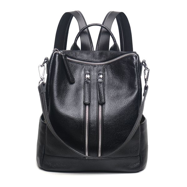 

leather women's bag backpack korean trend ladies backpack new simple school bag travel fashion