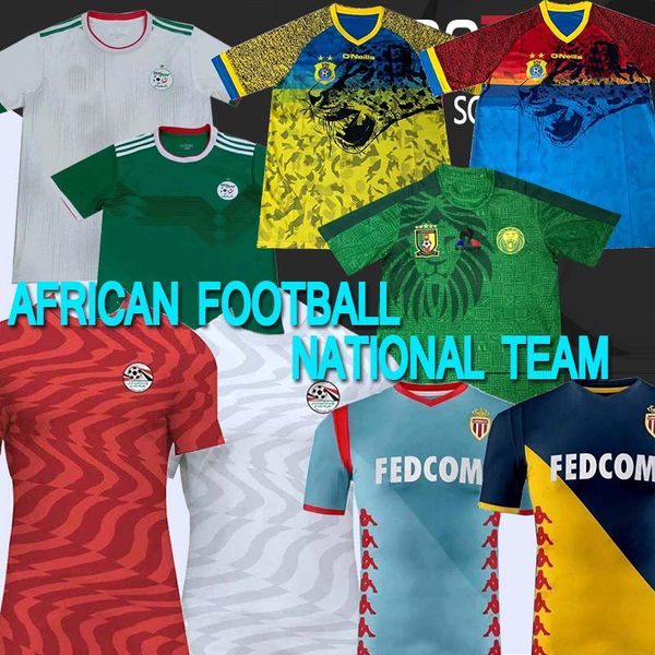 

2019 2020 Thailand top Egypt M. SALAH Cameroon Algeria ETO'O ABOUBAKAR national football team Congo Soccer Jersey Africa 18/19