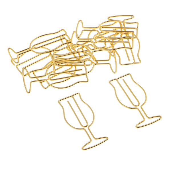 

золотые бумажные зажимы организатора бумаги документа для дома школы офиса, 24x14mm