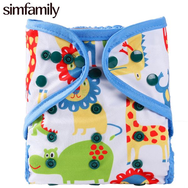 

simfamily]new arrival 1pc washable cloth diaper cover double gusset nappy pul suit 3-15kgs adjustable cloth baby nappies