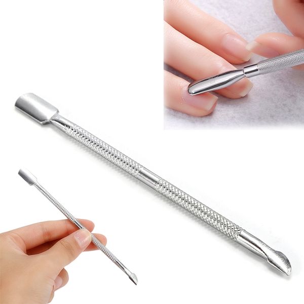 

nail cuticle spoon pusher scraper remover stainless steel nail art dead skin removal pedicure accessories manicure tool