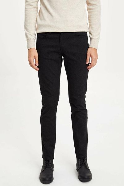 

defacto men's suit trousers leisure classic business long pants male solid color casual simple fashion pant mens - m2503az19wn, Black