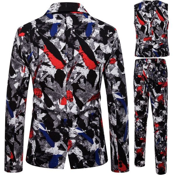 

new men's suits 2-piece suit party dance men's suit clothing slim jacket and pants 2020 new, White;black