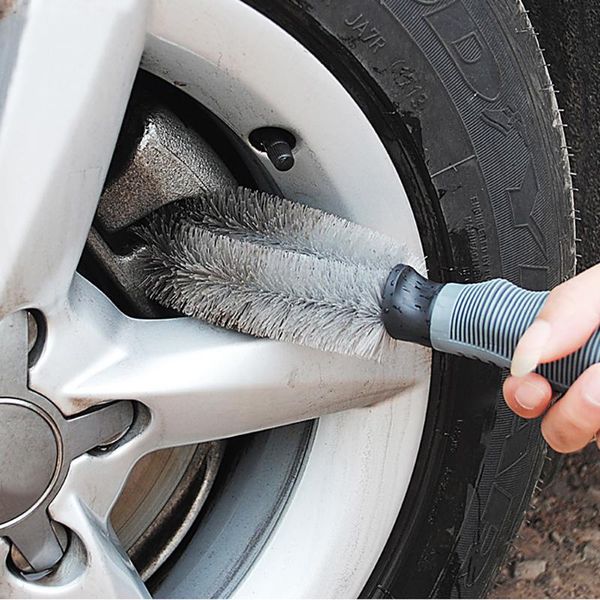 

car accessories wheel brush gray car styling wash soft rubber