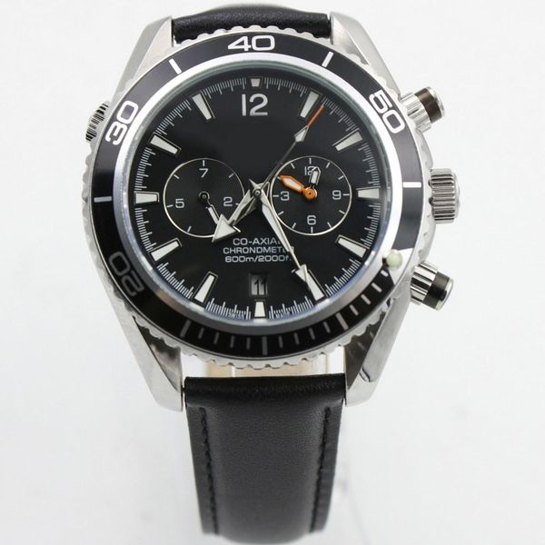 

luxury watch men 5 -pin omiga sea master 43mm automatic machinery watch no battery small dial work speed watches 90, Slivery;brown