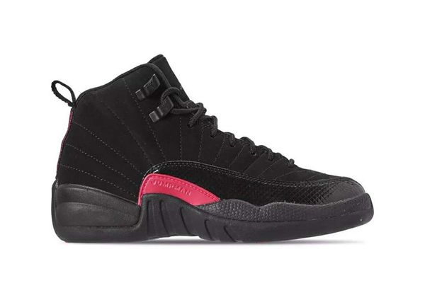 

12 xii black rush pink men s basketball shoes style code 510815-006 12s womens sports shoes size eu36--47