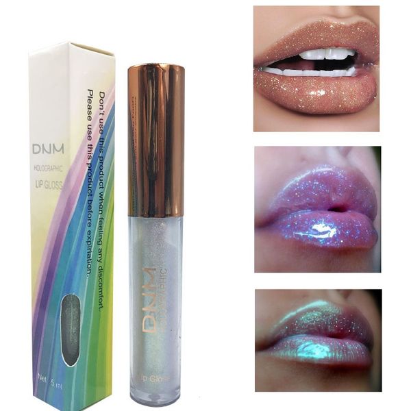

6 color polarized liquid sparkle lip gloss mermaid laser chameleon pigment glitter glowing shiny korean tint makeup tool tslm2