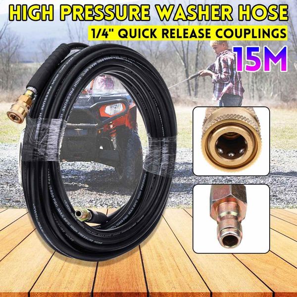 

5/10/15m high pressure washer 5800psi sand dust remover hose 1/4'' quick release water spray automobiles cleaning tool car wash