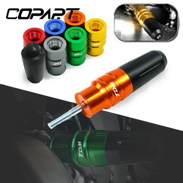 

motorcycle accessories cnc exhaust sliders crash protector frame crash pads for tdm900 tdm850 tdm 900 tdm 850