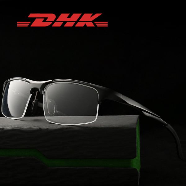 

new eyeglasses men's glasses sports flats available with myopia half frame optical frames monturas de gafas dhk8003, Silver