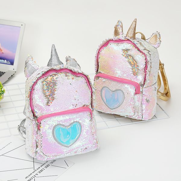 

kids backpack bags children cartoon unicorn shoulders backpacks girl fashion sequins backpack cute designer travel bag baby diaper bag