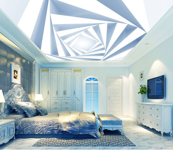 

3d diamond shaped modern minimalist ceiling 3d ceiling murals wallpaper
