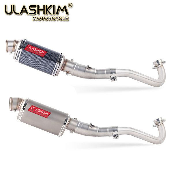 

motorcycle full system exhaust muffler escape middle link pipe slip on for yamaha xmax300 xmax250 xmax400 2017 2018