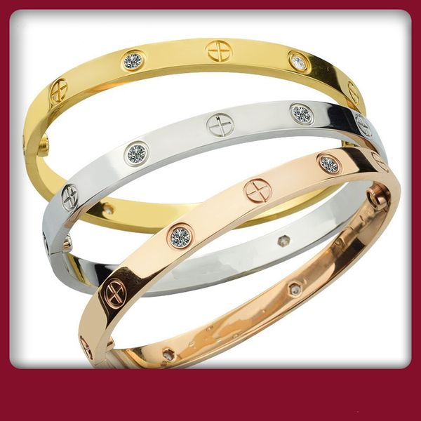 

Luxury love crew bangle tainle teel bracelet with diamond crewdriver bracelet for women men de igner jewelry with original bag