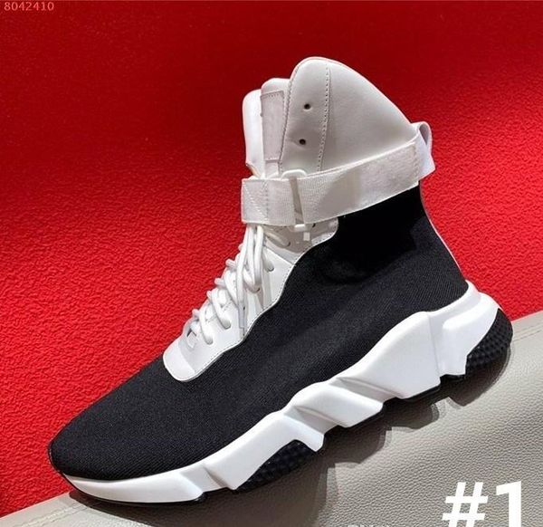 

mens womens classic socks boots for autumn and winter,high thick soles casual sneaker height increasing shoes, Black
