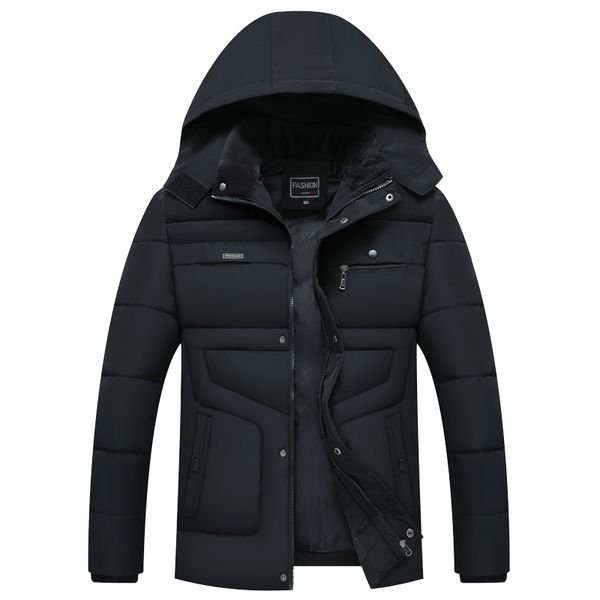 

2019 new style winter fashion hooded winter coat men -20 degree thick warm mens jacket parka outwear streetwear, Tan;black