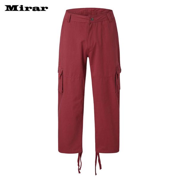 

men's sweatpants casual elastic joggings sport solid baggy pockets trousers, Black