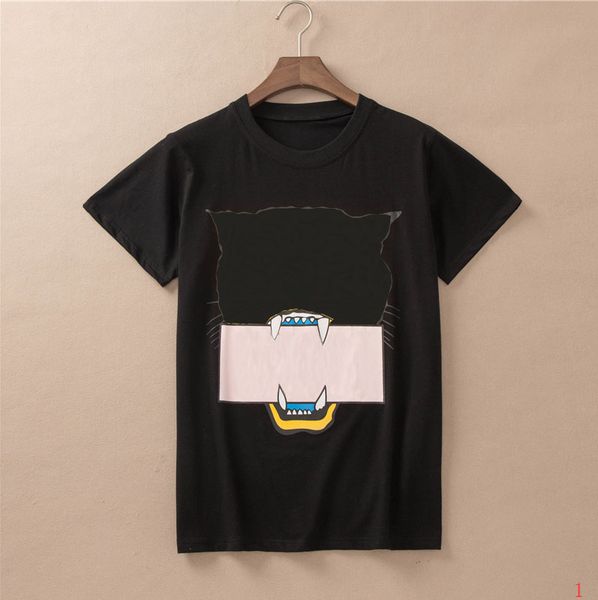 

20s fashion mens t shirt men breathable animal print mens short sleeves casual men summer tee shirt size -2xl zwn93284, White;black