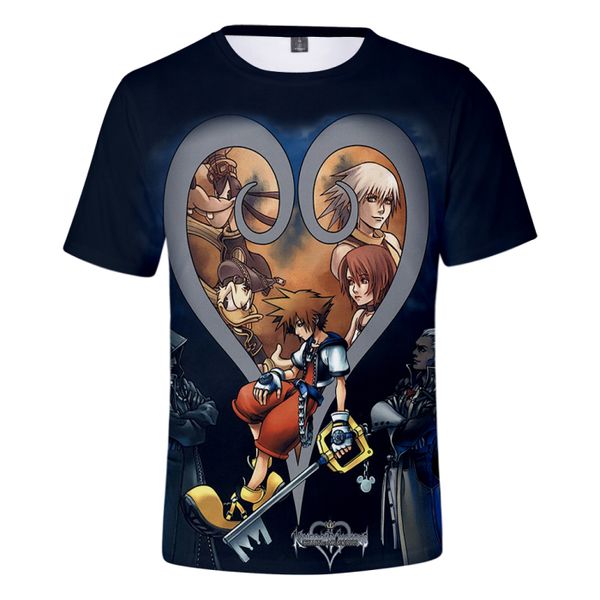 

новая мода женщины / мужчины kostuum классический аниме gedrukt мультфильм короткие рукава смешно 3d печати футболка лето повседневная одежд, White;black