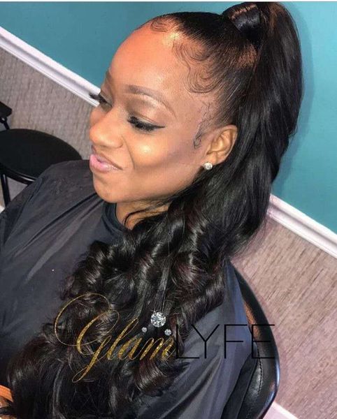 Long Curly Drawstring Ponytail Human Hair Sprial Curly Ponytail