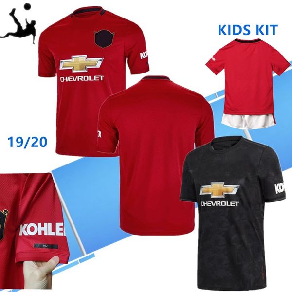 

19 20manche ter occer jer ey pogba lukaku home alexi 2019 man champion league ra hford martial kid kit united utd child football jer ey