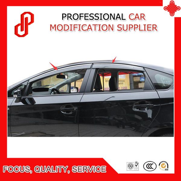 

высокое качество литье под давлением обшивку дефлектора тень дождя солнце ветер окно дефлектор козырек для prius 2012 13 14 15