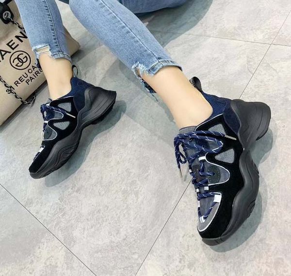 

with box sneaker casual shoes trainers fashion sports designer shoes trainers shoes for man or woman dhl by shoe06 fd2401, Black