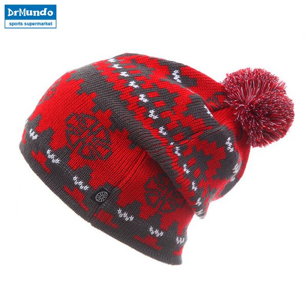 

warm winter knitted knitting ski hats for men and women skullies and beanies snowboard cap