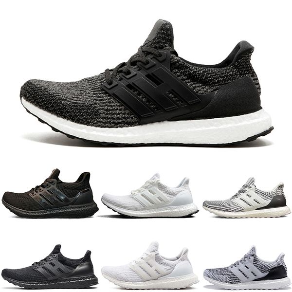 

оптовая кроссовки тапки для мужчин женская ультра обуви 3,0 primeknit run тройной черный белый спортивный спорт дизайнерская обувь мужская t