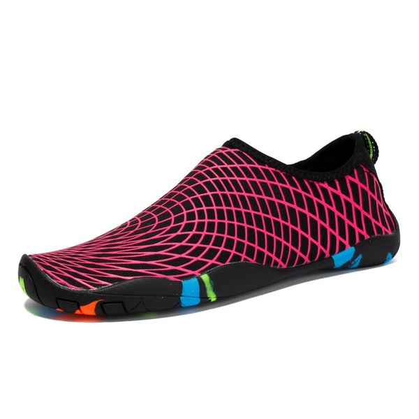 

dark red men outdoor sneaker shoes for swimming pool women fishing aqua water shoes diving wading barefoot beach shoes 46