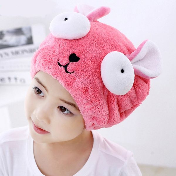 

cute bear shower cap for women bath hair wrapped towels microfiber shower hats bath caps quickly dry hair cap bath accessorieswew