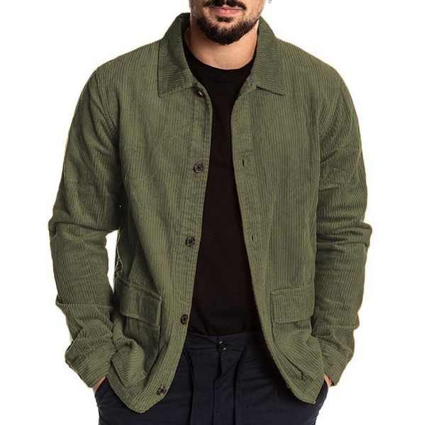 

jaycosin corduroy jackets men autumn new couple block button cardigan thin coat tracksuit coat man hip hop jacket coat women 929, Black;brown