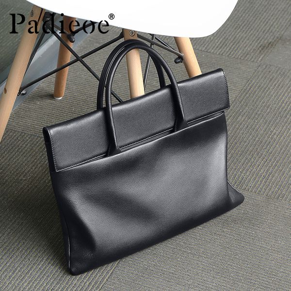 

padieoe men bag briefcase leather computer bag messenger handbag purses jobs genuine leather