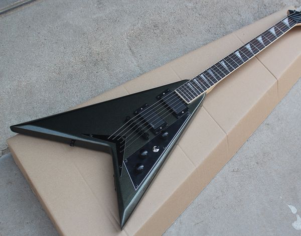 

wholesale factory gray electric guitar with string-thru-body,black hardware,rosewood fretboard, 0521