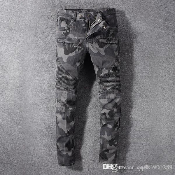 

men s luxury designer denim jeans print letters mens designer jeans european and american ripped luxury pantssize 28-38, Blue