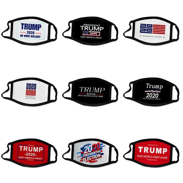 

cartoon designer trump kids face masks washable face mask mouth masks anti dust mask fashion protective masks in stock #908, Black