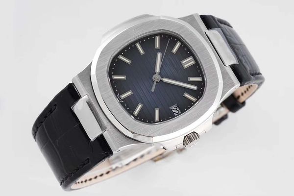 

new mens automatic cal.324 sc date white black dial men eta 5711/1a-011 platinum watches ppf 40mm v4 factory, Slivery;brown