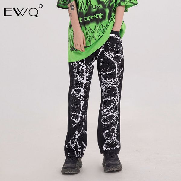 

ewq / 2020 весной и летом новый модной мужской одежды граффити спрей печать случайные брюки для мужчин и женщин брюки 9y512, Blue