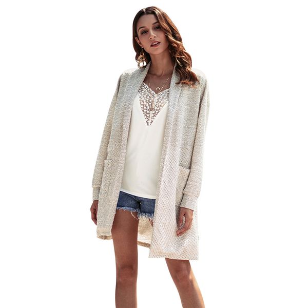 

2019 spring sweaters fashion women knitted sweater female cardigan coat plus size new woman sweater autumn winter knitwear vs300, White;black