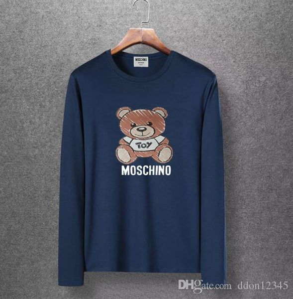 

liudafenzlong sleeved cotton t-shirt, men's round neck, pure color clothes, men's wear bottoming shirt, autumn clothes male tide#a, White;black