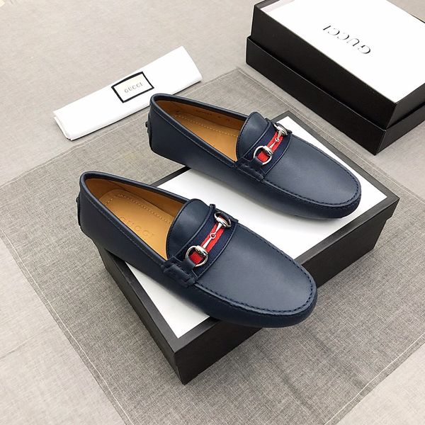 

18ss golden metal horns decoration doug shoes elegant men casual loafer shoes plus size flat party club shoes, Black