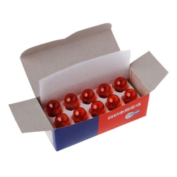 

10x t20 7443 w21/5w glass drl turn signal sbrake tail light bulb amber light