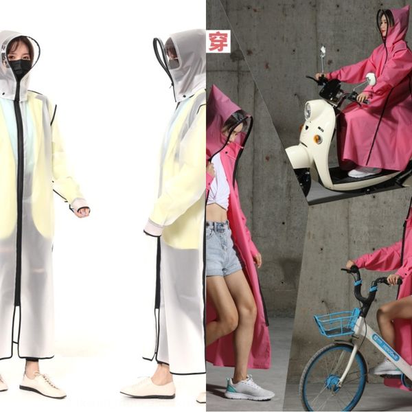 

guzhen yixu whole body cloak backpack waterproof eva riding poncho hiking lengthened backpack multifunctional raincoat, Red;brown